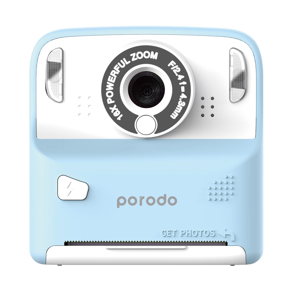 PORODO LIFESTYLE KIDS PRINT CAMERA THERMAL PRINTING BLUE PD-LFST012-BU