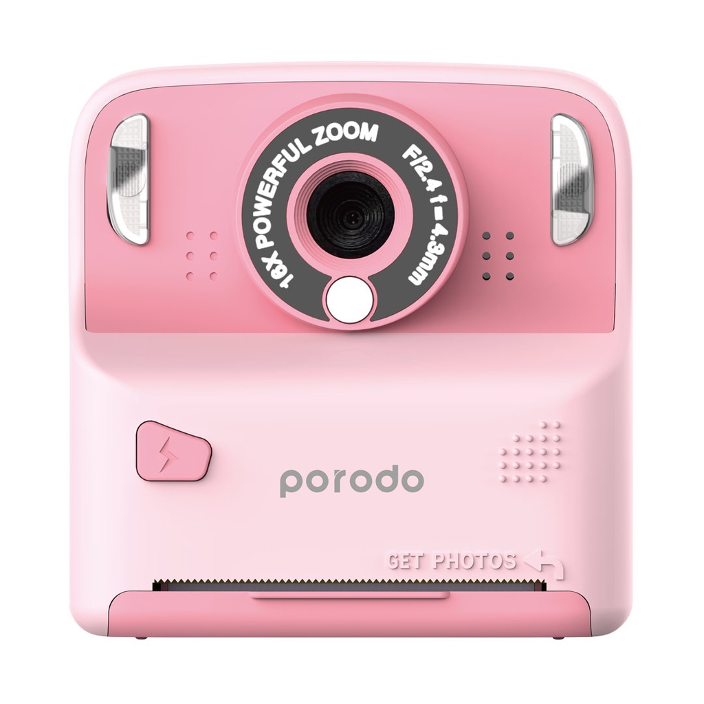 PORODO LIFESTYLE KIDS PRINT CAMERA THERMAL PRINTING PINK PD-LFST012-PK