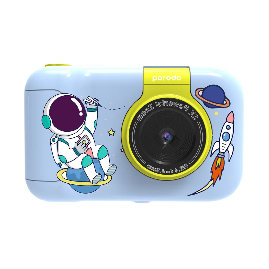 PORODO KIDS FLIP DIGITAL CAMERA WITH TRIPOD STAND BLUE PD-LFST014-BU thumbnail 6