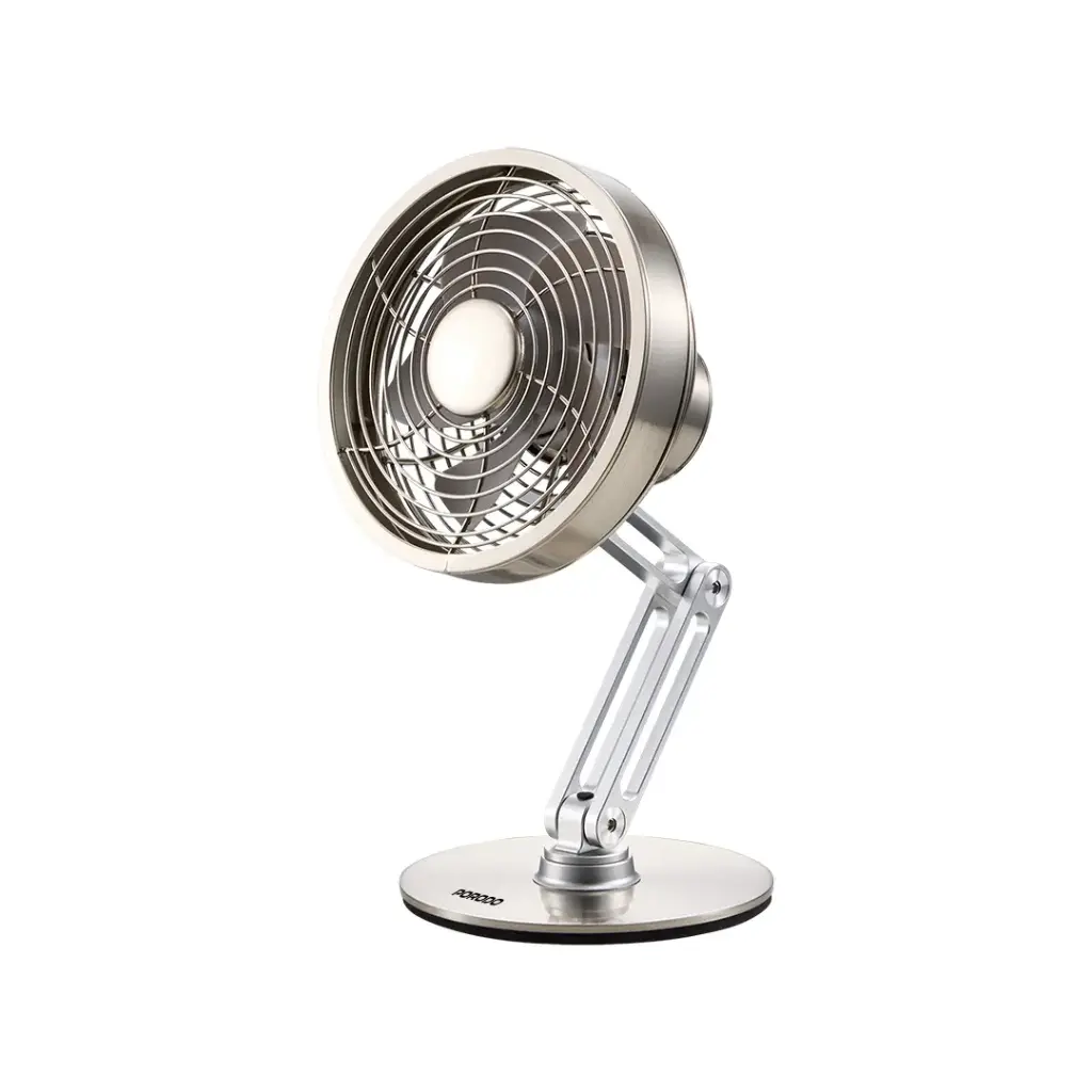 PORODO LIFESTYLE MINI METAL DESK FAN GREY PD-LFST043-GY
