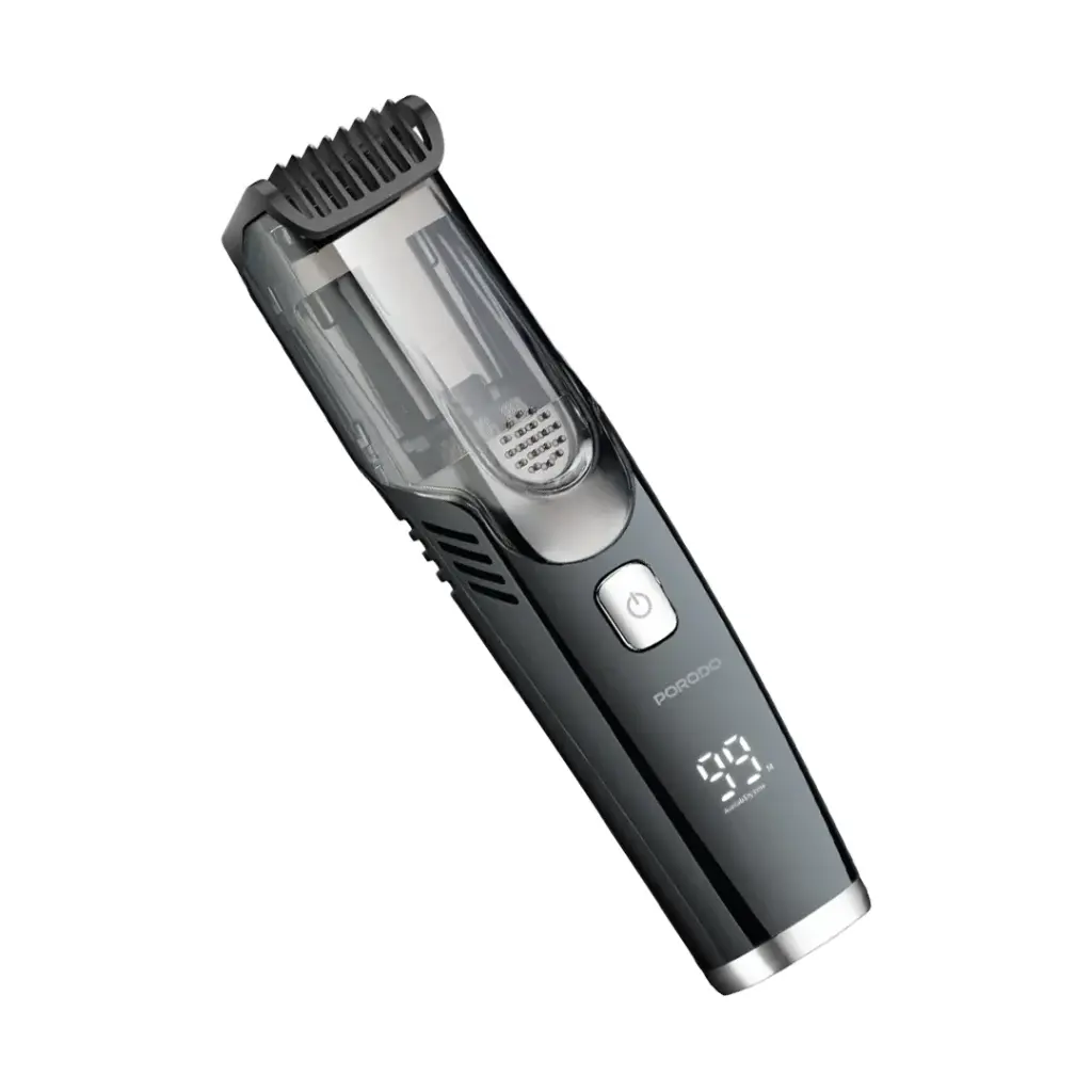 PORODO LIFESTYLE AIR SUCTION BEARD AND BODY TRIMMER BLACK PD-LFST063-BK