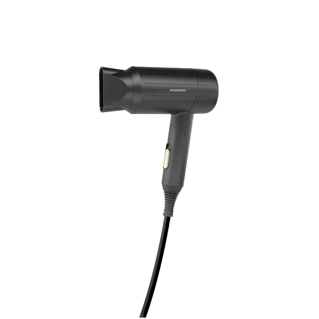 PORODO LIFESTYLE NEGATIVE ION FOLDING NO FRIZZ HAIR DRYER 1200W BLACK PD-LFST071-BK
