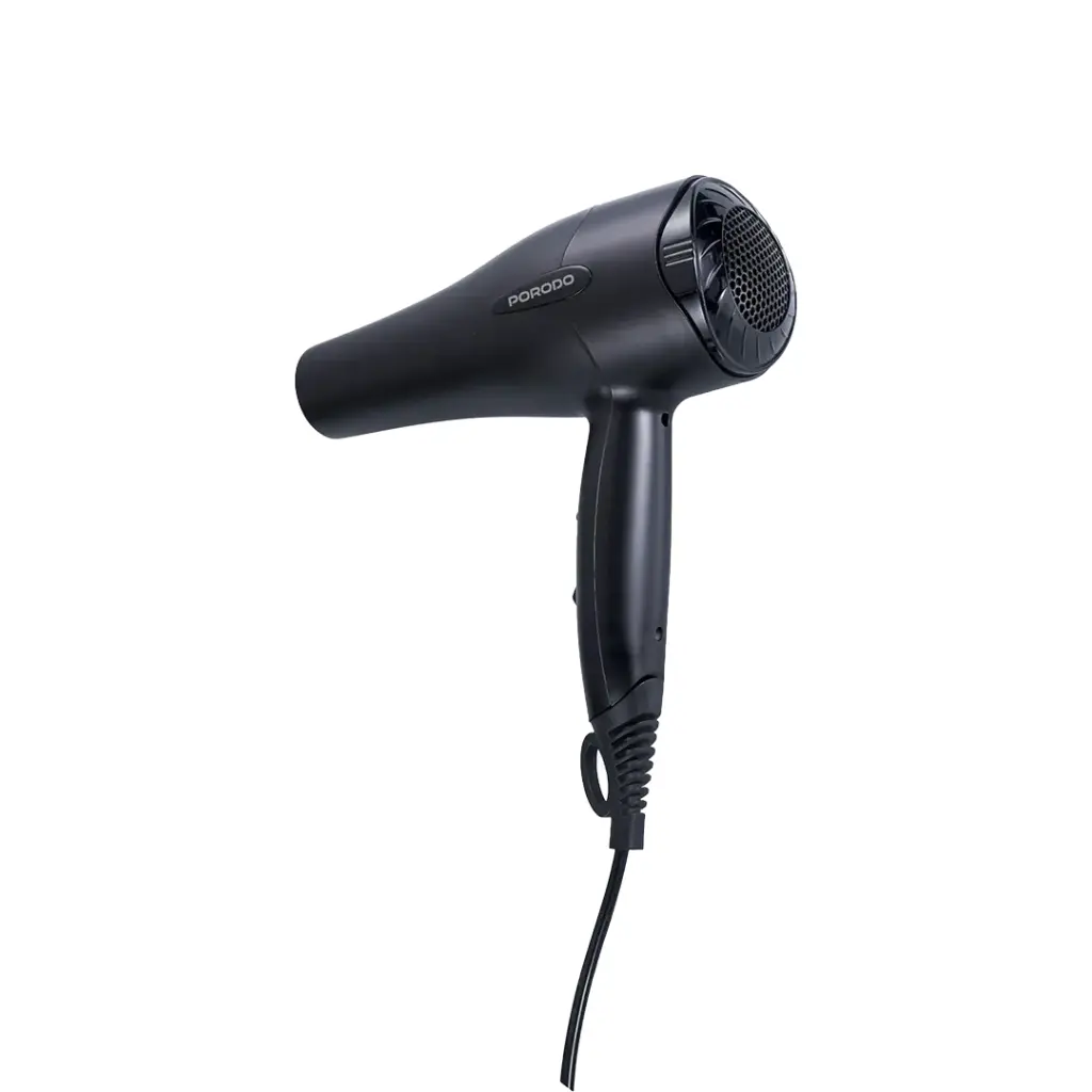 PORODO LIFESTYLE NEGATIVE ION FOLDING NO FRIZZ HAIR DRYER 1200W BLACK PD-LFST072-BK