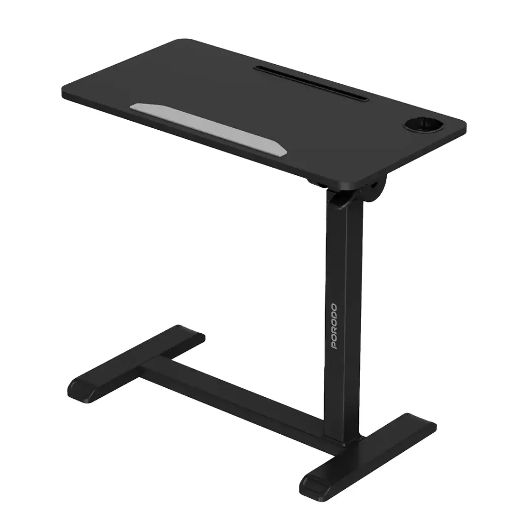PORODO LIFESTYLE BEDSIDE STANDING TABLE LAPTOP DESK BLACK PD-LFST080-BK