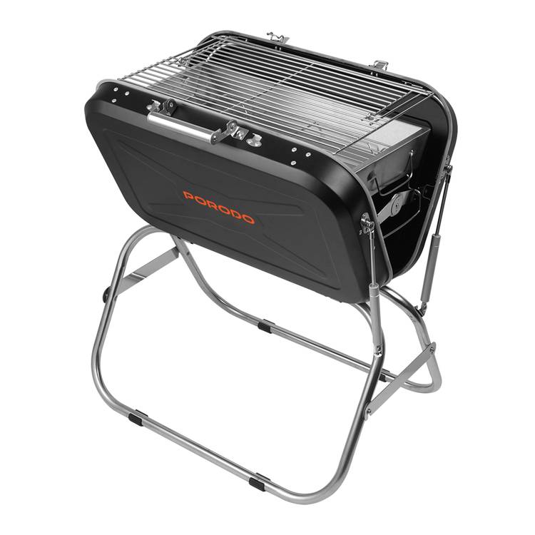 PORODO LIFESTYLE PORTABLE FOLDING BBQ GRILL BLACK PD-LFST092-BK