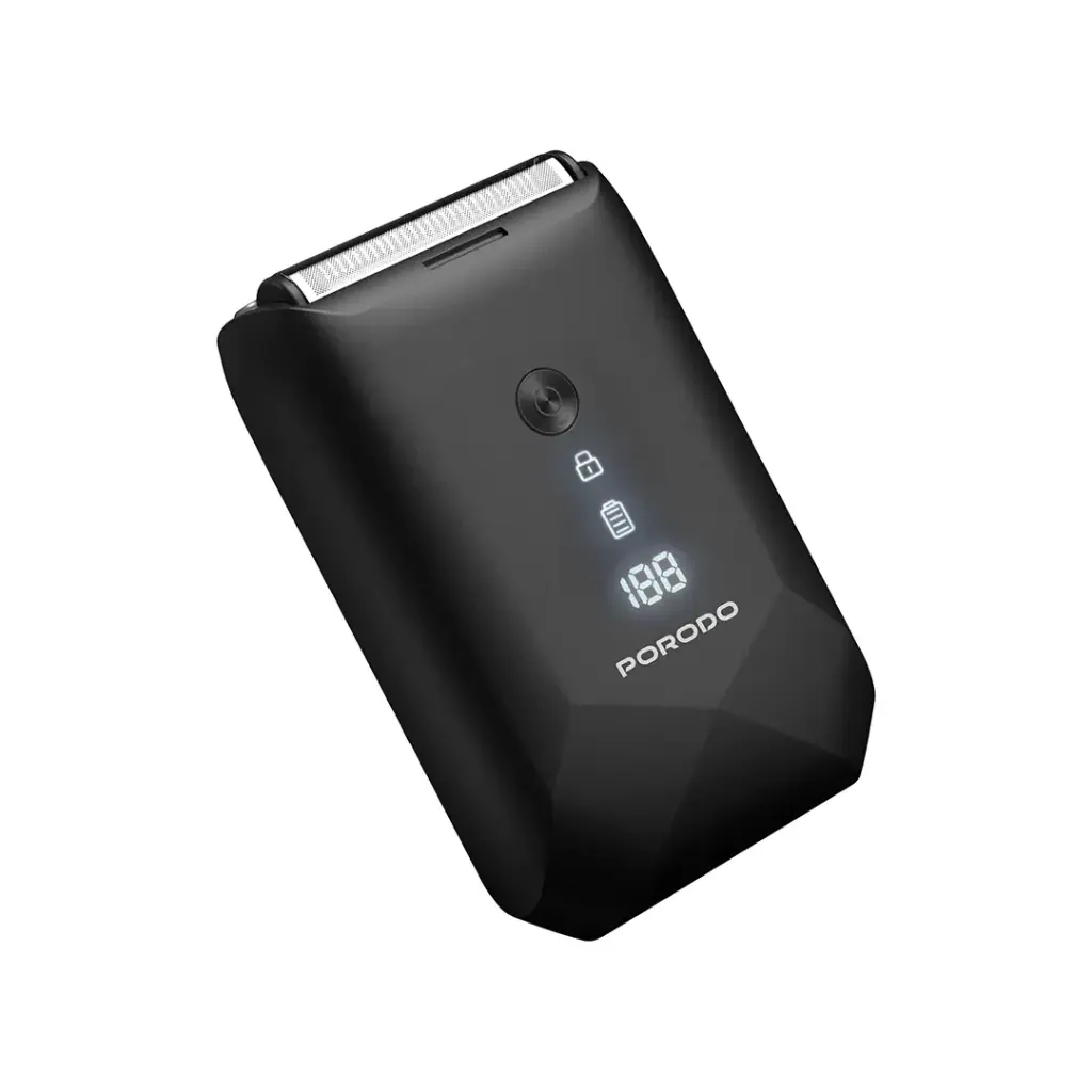 PORODO LIFESTYLE DUAL BLADE POCKET SHAVER BLACK PD-LFST128-BK