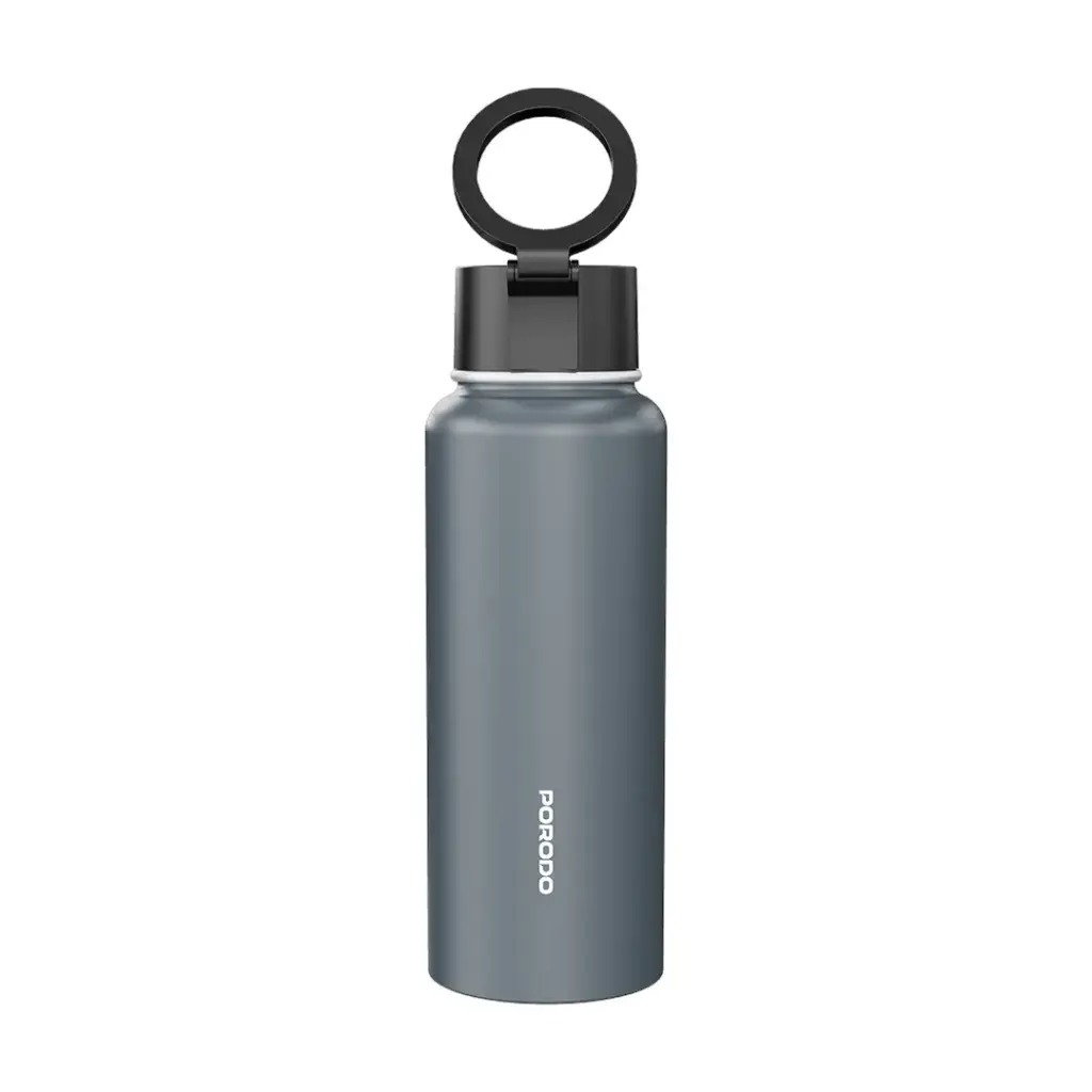 PORODO LIFESTYLE MAGNETIC MOUNT WATER BOTTLE GREY PD-LFST134-GY