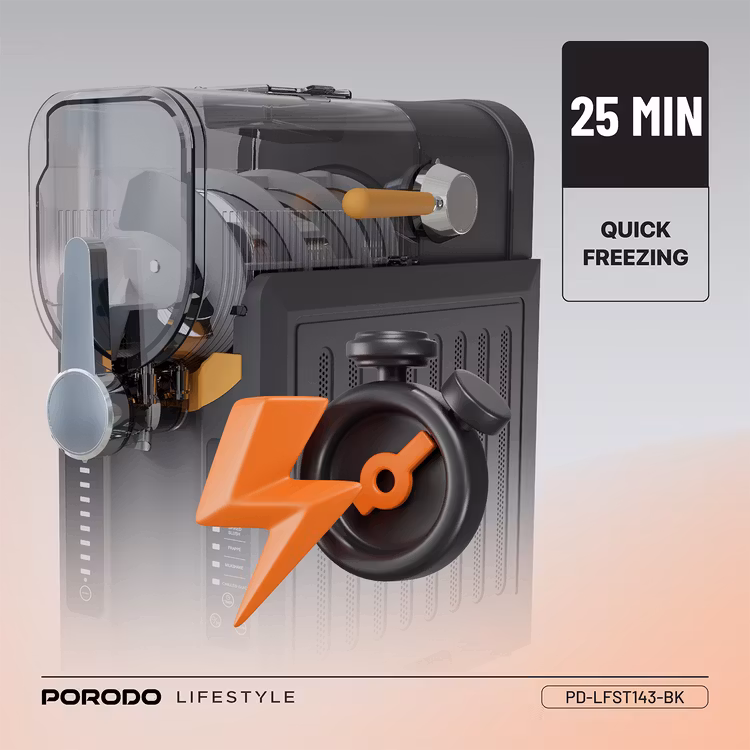 PORODO LIFESTYLE MULTI FUNCTIONAL SLUSHIE MAKER PD-LFST143-BK thumbnail 3