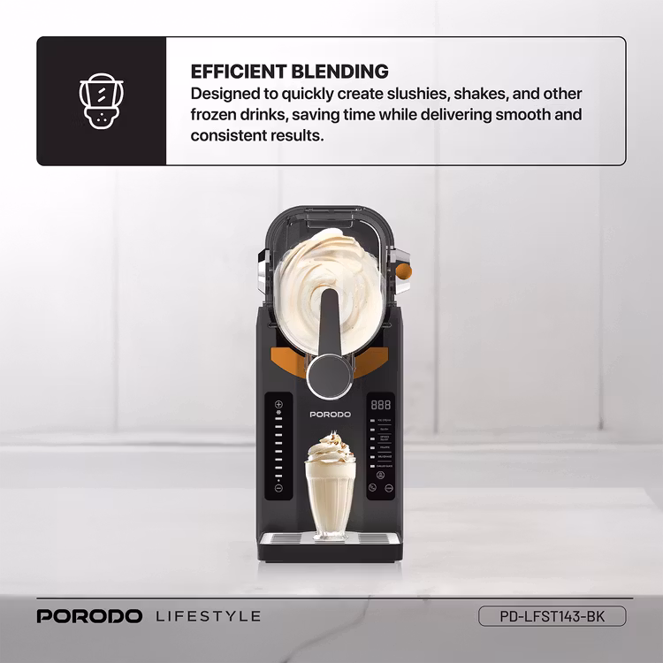 PORODO LIFESTYLE MULTI FUNCTIONAL SLUSHIE MAKER PD-LFST143-BK thumbnail 6