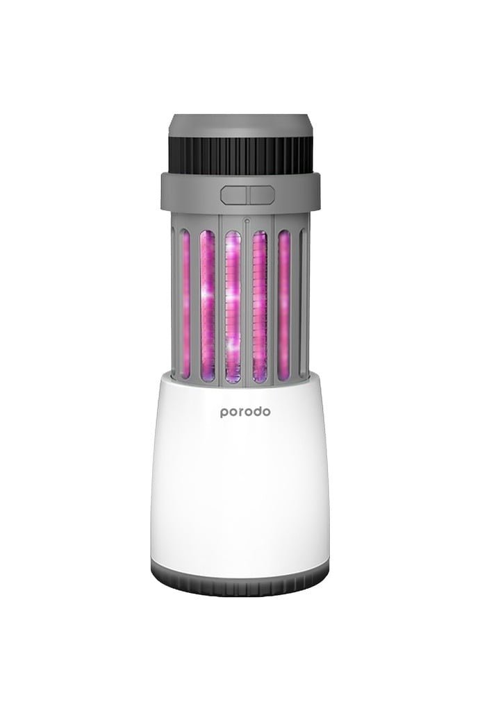 PORODO LIFESTYLE PORTABLE LAMP MOSQUITO ZAPPER BLACK GRAY PD-LS5WLMZ
