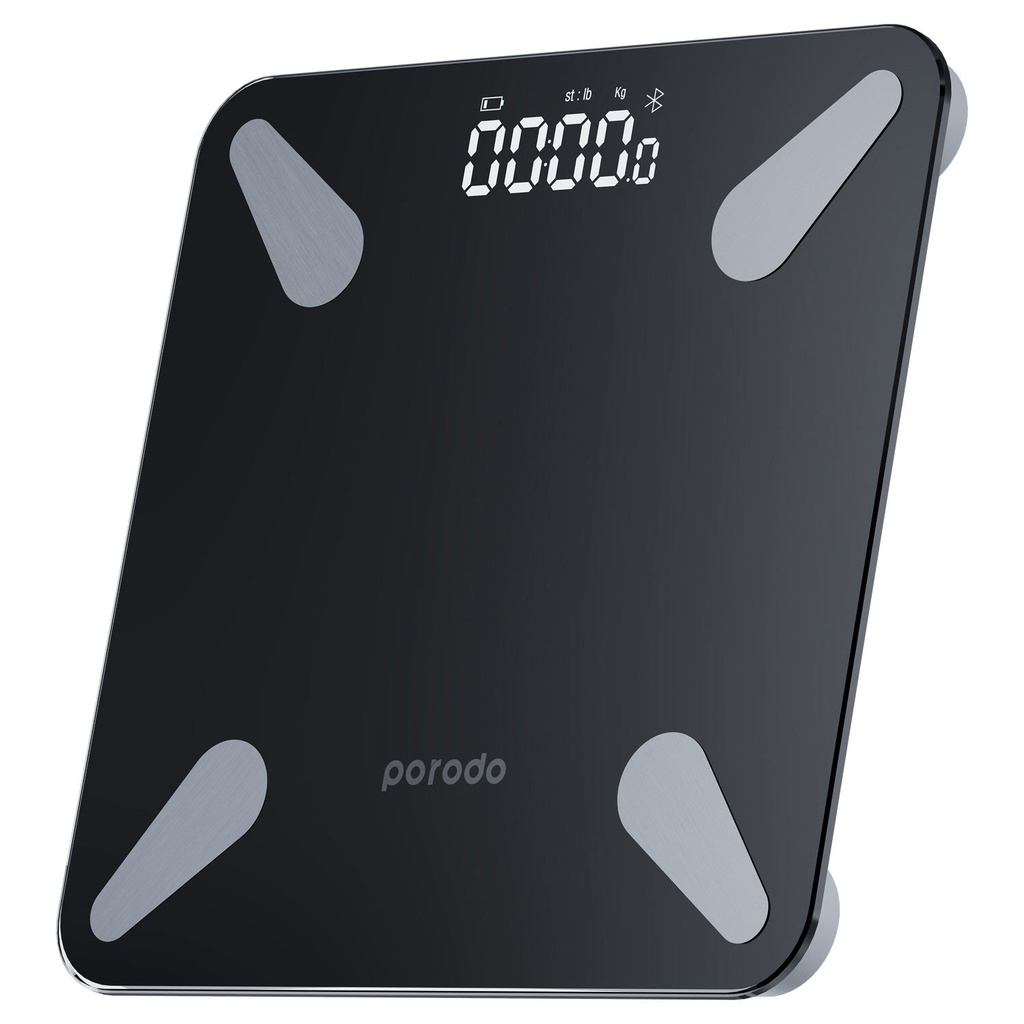 PORODO LIFESTYLE SMART BODY SCALE BLACK PD-LSBSC-BK
