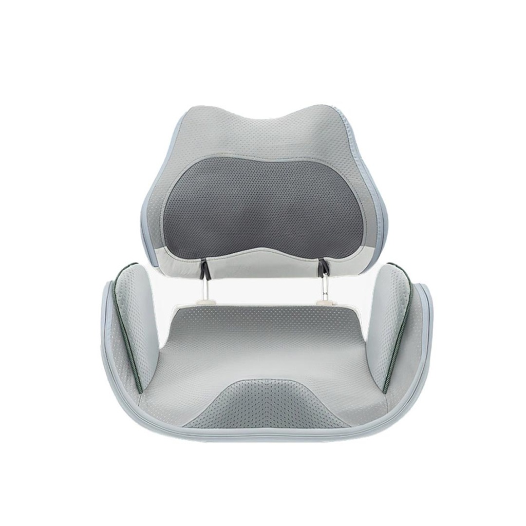 PORODO LIFESTYLE LUMBAR SUPPORT CUSHION MASSAGER GRAY PD-LSMCS-GY