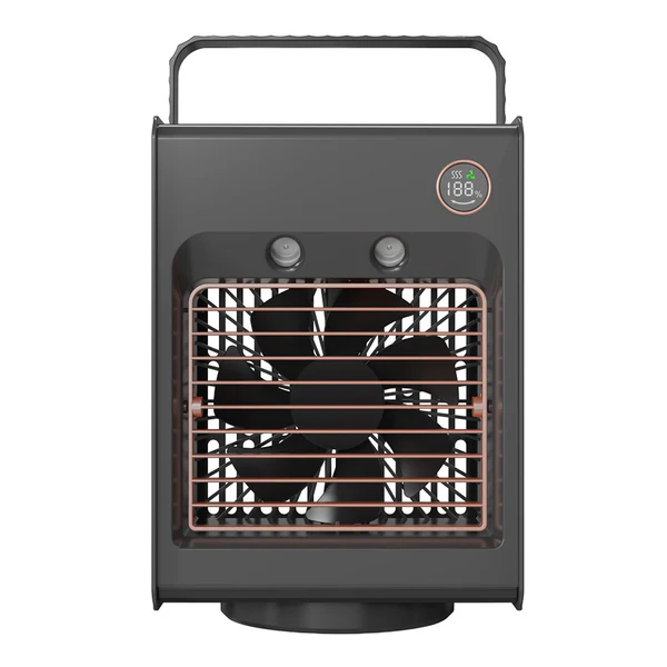 PORODO LIFESTYLE AIR & MIST PORTABLE COOLING FAN WITH NIGHT LIGHT AND OSCILLATION GRAY PD-LSMFAN -GY thumbnail 2