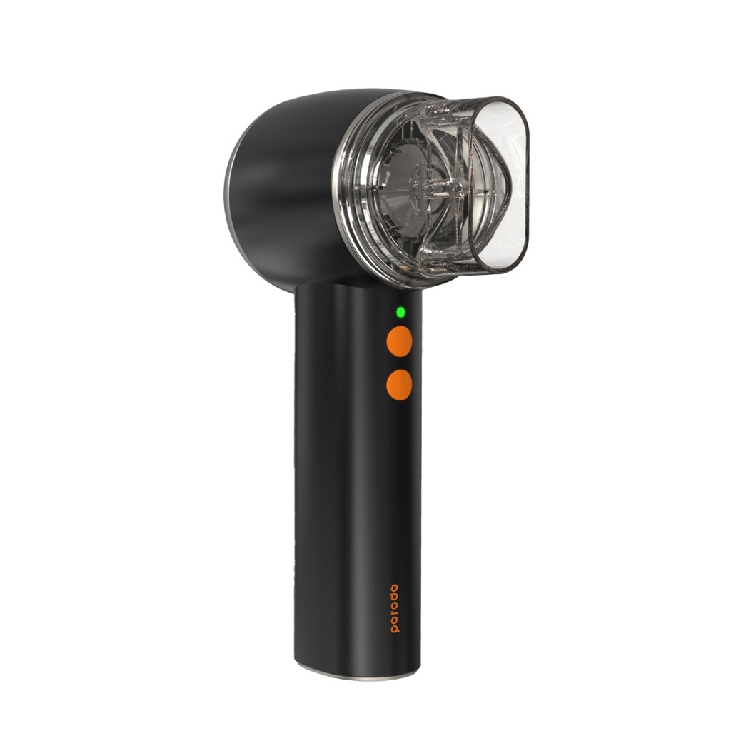 PORODO LIFESTYLE HANDHELD TURBO FAN FOR OUTDOORS BLACK PD-LSPHMCF-BK