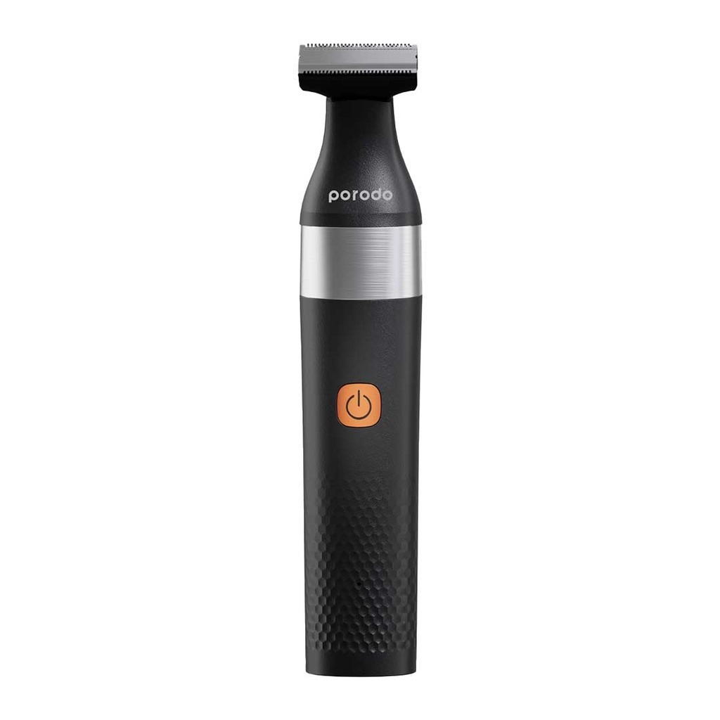 PORODO LIFESTYLE DULA BLADE BEARD TRIMMER SMOOTH SEAMLESS SHAVE BLACK PD-LSROBT-BK
