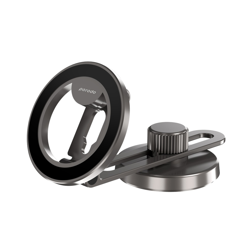 PORODO ZINC ALLOY MAGSAFE CAR MOUNT BLACK PD-MGMDFR-BK