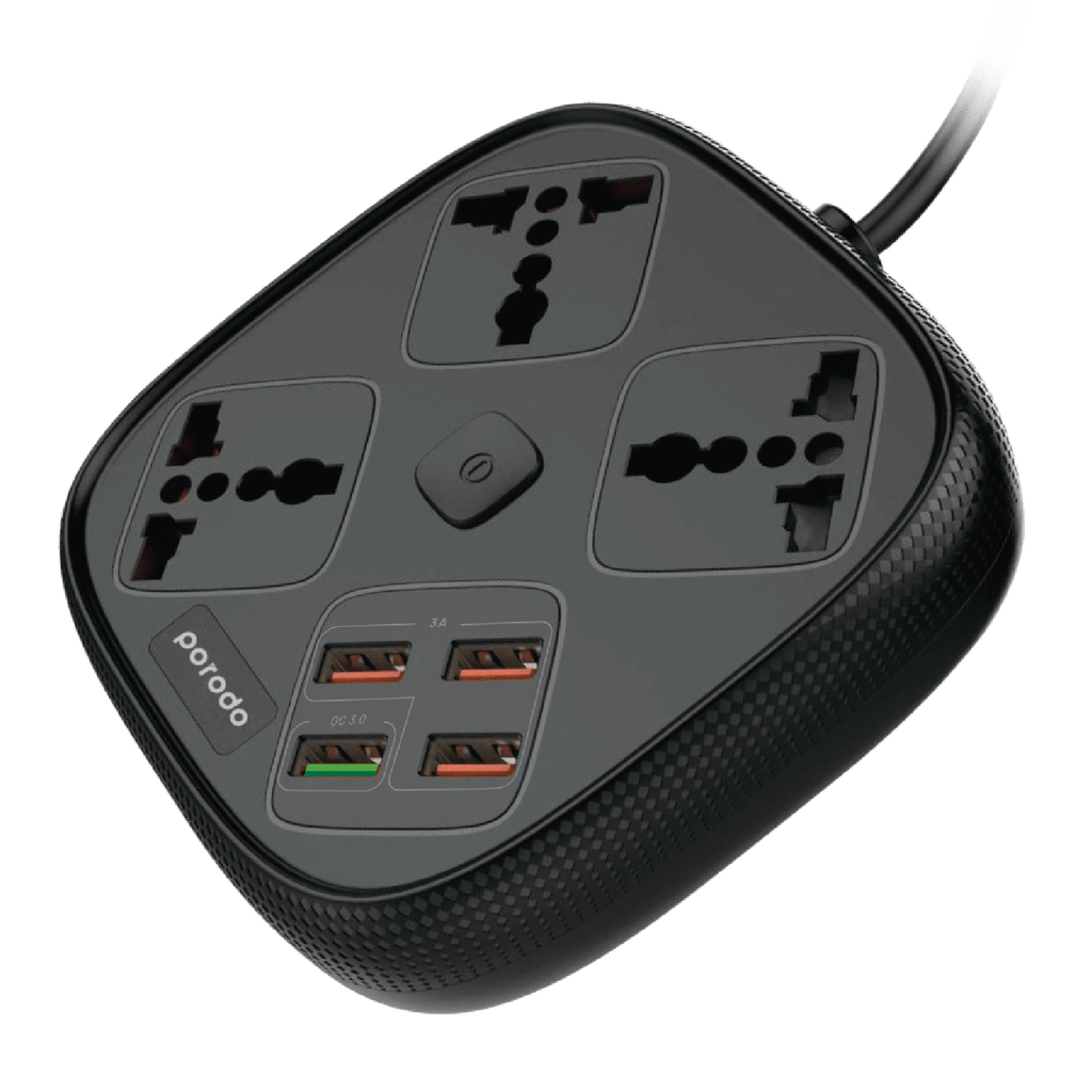 PORODO 4 USB 3 SOCKET PD-SC3302-BK