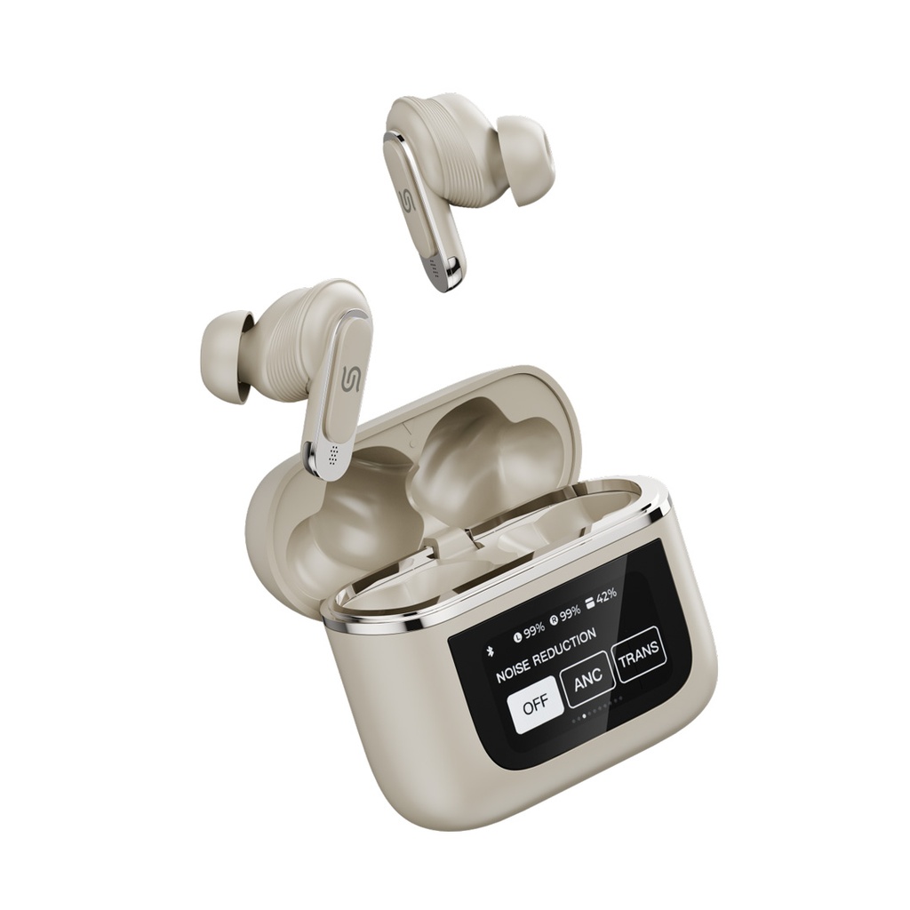 PORODO SOUNDTECH GUIDE ANC TOUCH DISPLAY TWS EARBUDS GOLD PD-STGUIDE-GD