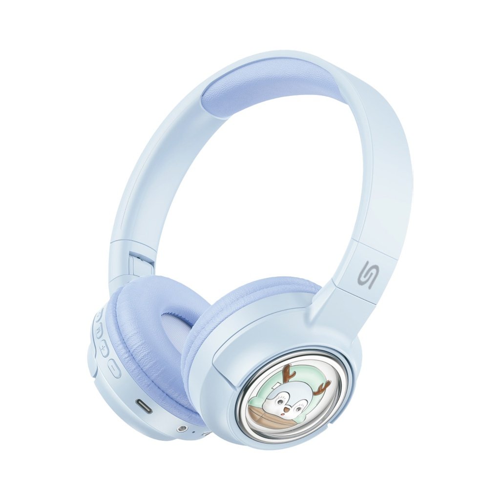 PORODO SOUNDTEC MOOSE WIRLESS KIDS HEADPHONE BLUE PD-STWLEP027-BU