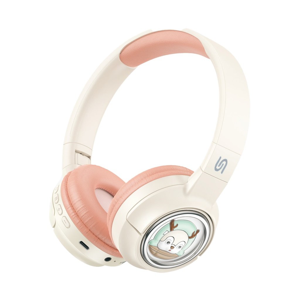 PORODO SOUNDTEC MOOSE WIRLESS KIDS HEADPHONE PINK PD-STWLEP027-PK