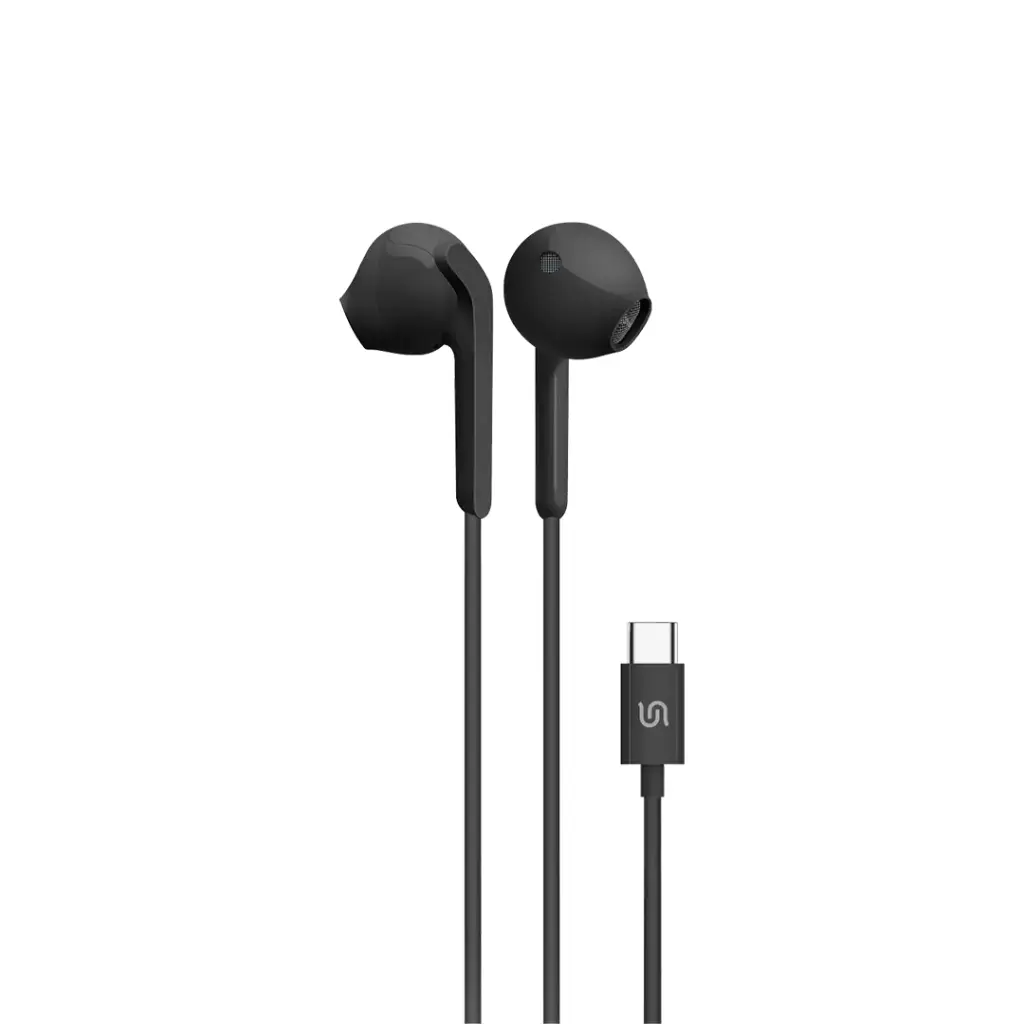 PORODO SOUNDTECH STEREO EARPHONE TYPE C BLACK PD-STWLEP043-BK