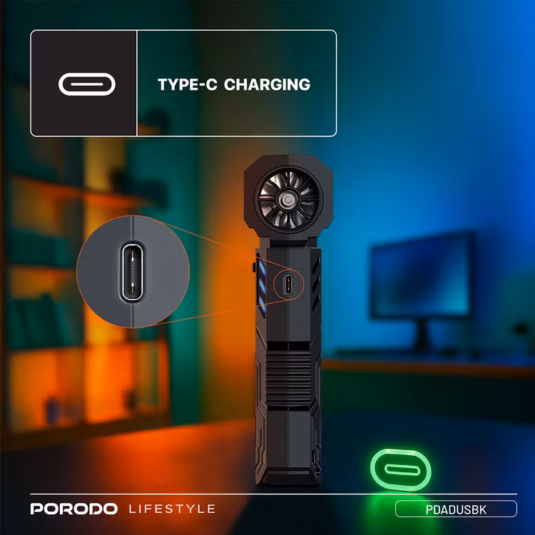 PORODO LIFESTYLE TURBOBLAST PORTABLE AIR BLOWER BLACK PDADUSBK thumbnail 5