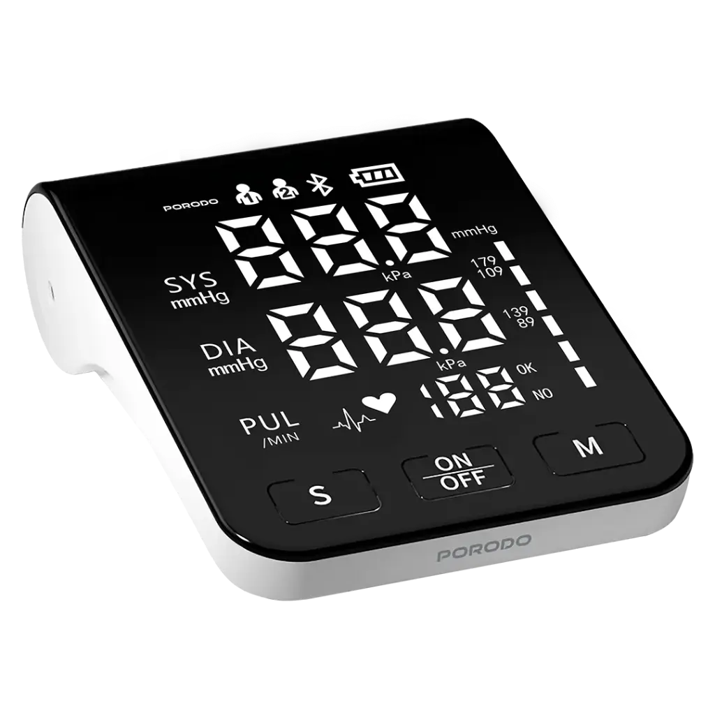 PORODO LIVEON DIGITAL BLOOD PRESSURE MONITOR DUAL USER MEMORY WHITE PDB01A2WH