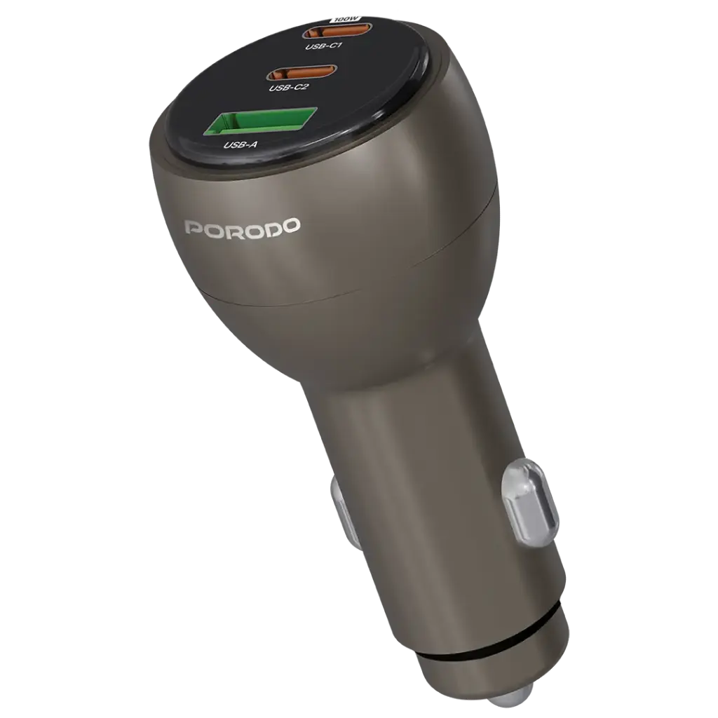 PORODO VALTRO MULTI PORT CAR CHARGER BROWN PDCCR35BR