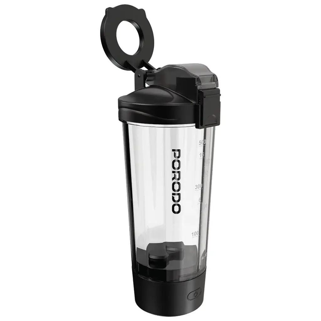 PORODO LIFESTYLE GRIP & MIX PROTEIN SHAKER BOTTLE BLACK PDFFX396FQ thumbnail 2