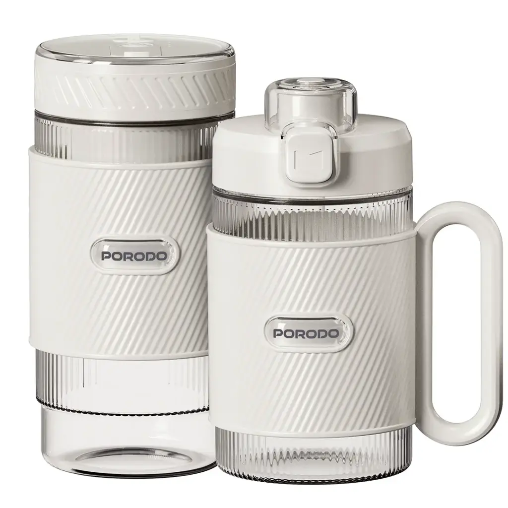 PORODO LIFESTYLE PORTABLE DUAL CUP SMOOTHIE BLENDER WHITE PDGCZ0710WH thumbnail 2