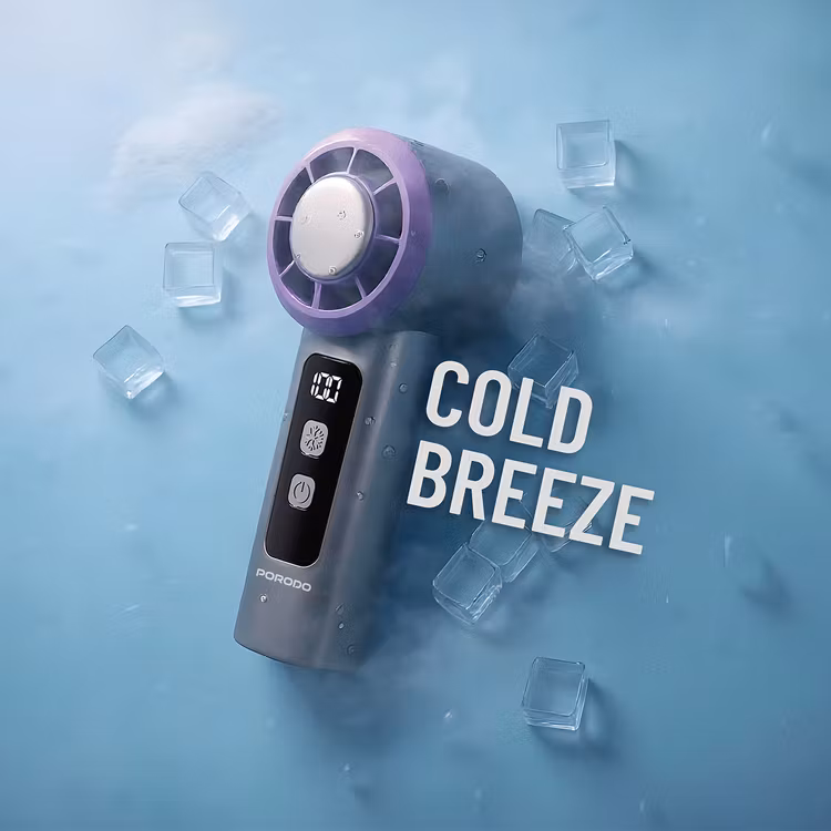 PORODO FROSTWAVE PORTABLE COOLING FAN GREY PDHF2432GY thumbnail 3