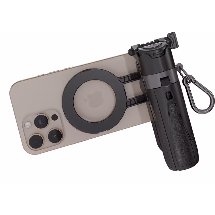 PORODO QUAD-BASE SELFIES STICK 360° FULL ANGLEROTATION BLACK PD-HSM34-BK thumbnail 4