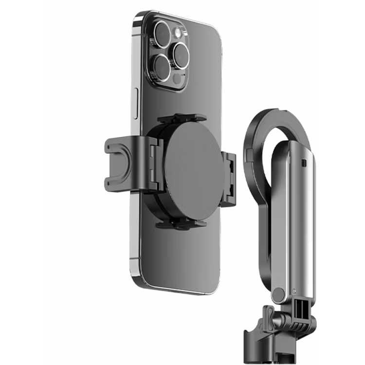 PORODO QUAD-BASE SELFIES STICK 360° FULL ANGLEROTATION BLACK PD-HSM34-BK thumbnail 2