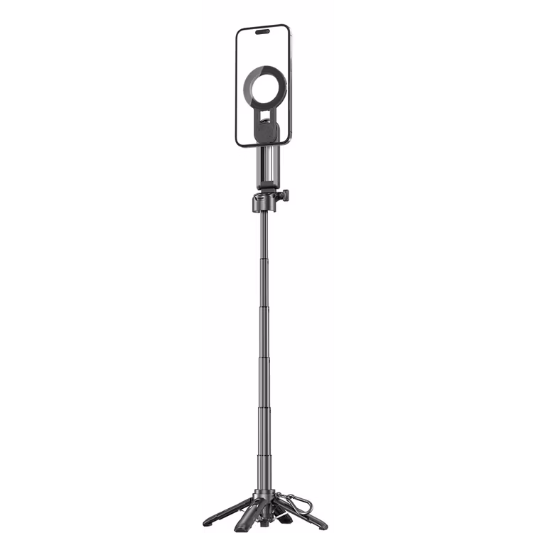 PORODO QUAD-BASE SELFIES STICK 360° FULL ANGLEROTATION BLACK PD-HSM34-BK thumbnail 6