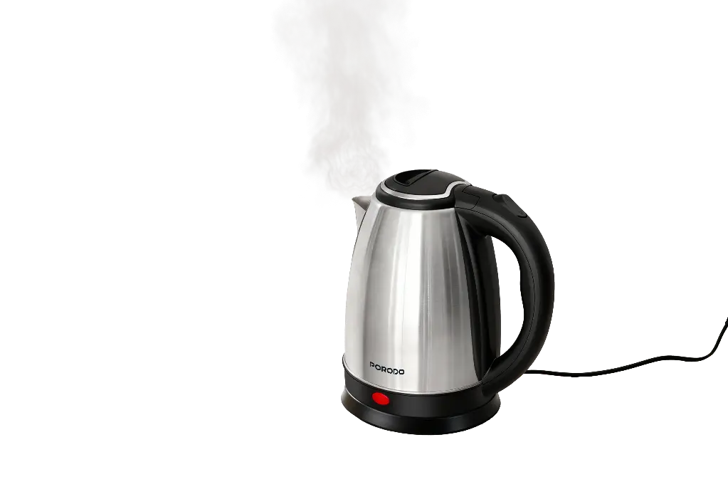 PORODO LIFESTYLE PYRO ELECTRIC STAINLESS STEEL KETTLE 360 ROTATING BASE SILVER PDLFST18ASL thumbnail 2