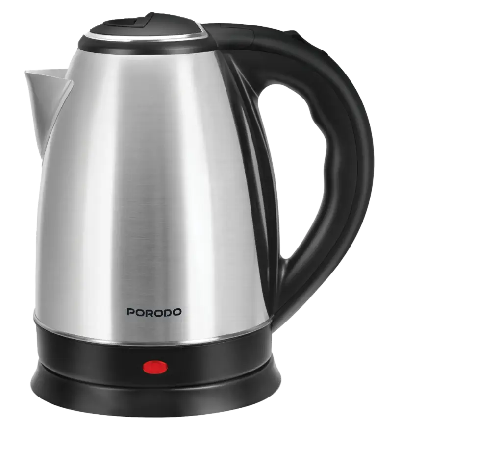 PORODO LIFESTYLE PYRO ELECTRIC STAINLESS STEEL KETTLE 360 ROTATING BASE SILVER PDLFST18ASL