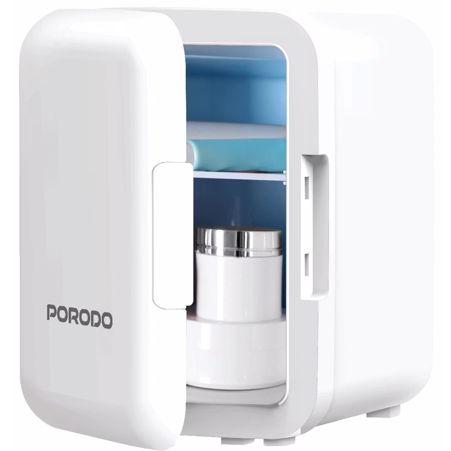 PORODO LIFESTYLE ECHOCHILL 4L MINI COOLING FRIDGE WHITE PDLFST4LMFWH thumbnail 4