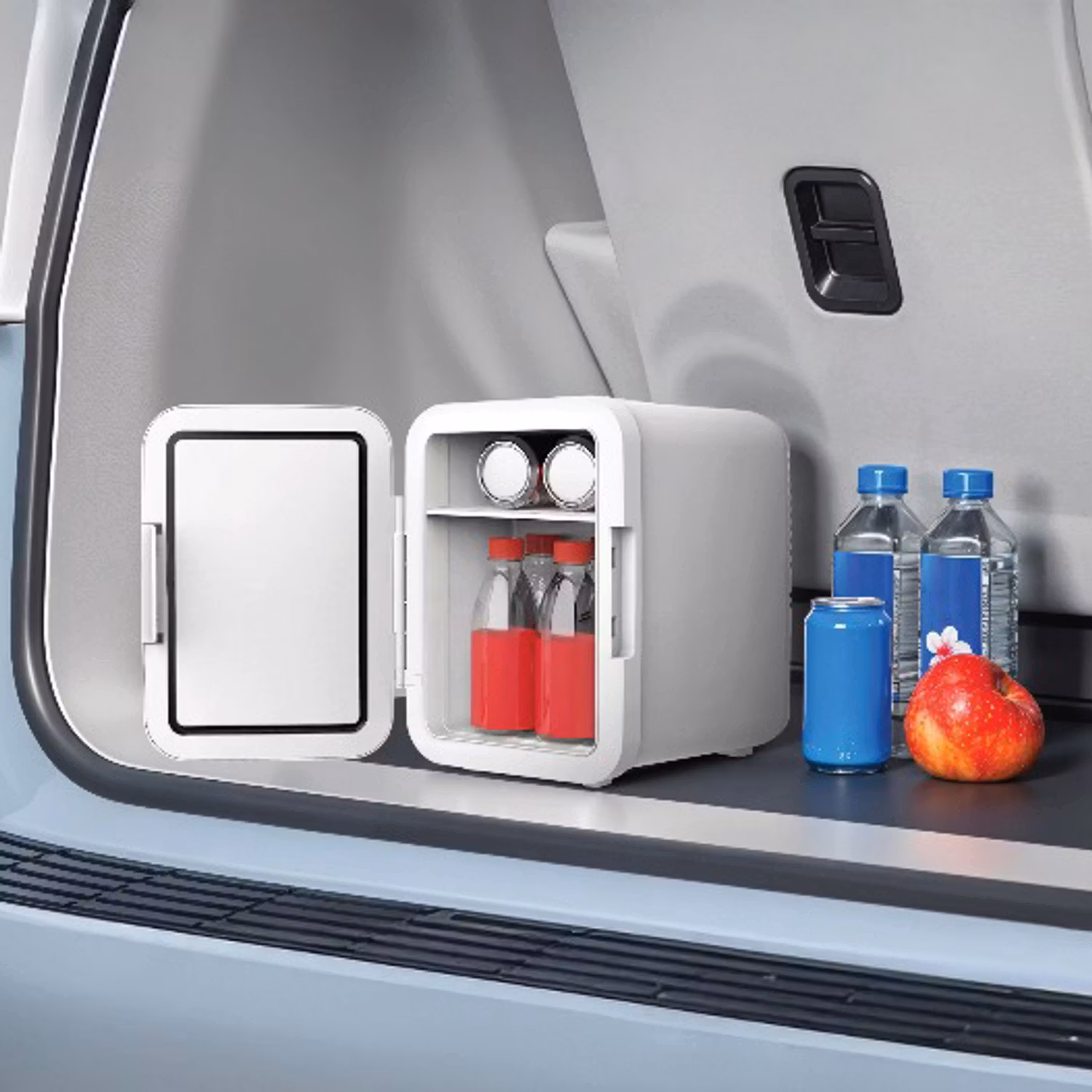 PORODO LIFESTYLE ECHOCHILL 4L MINI COOLING FRIDGE WHITE PDLFST4LMFWH thumbnail 9