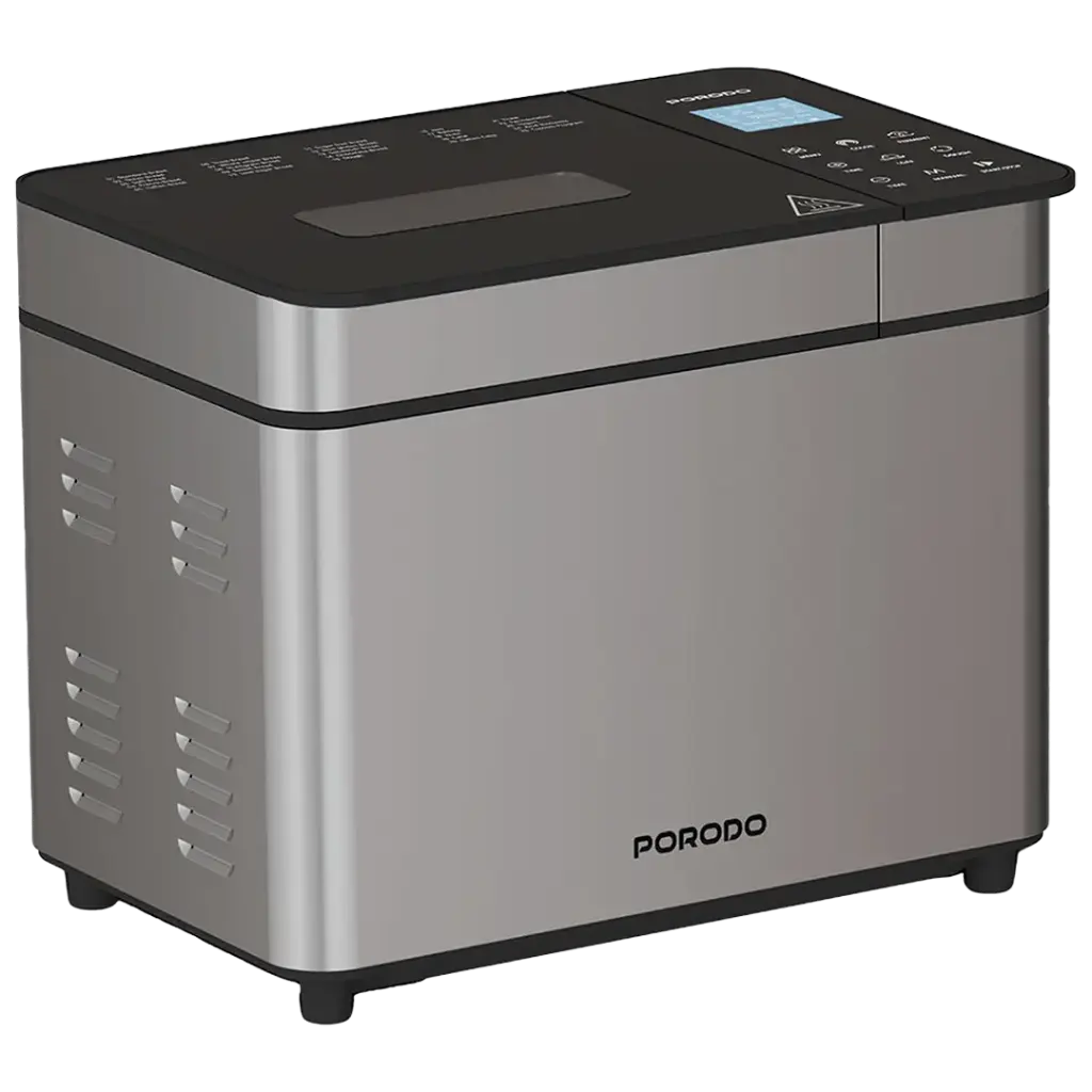 PORODO LIFESTYLE KHABAZ STAINLESS STEEL AUTOMATED BREAD MAKER BLACK PDLFSTBM9SLBK