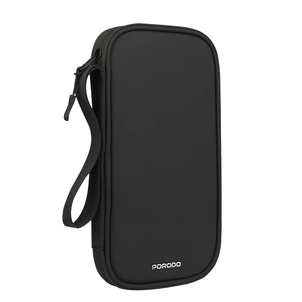 PORODO LIFESTYLE MILANO SMART PASSPORT HOLDER RFID BLOCKING PROTECTION BLACK PDLFSTFB30BK thumbnail 5