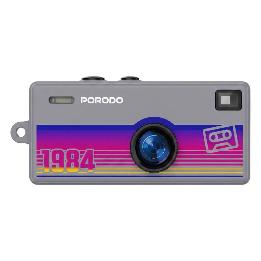 PORODO LIFESTYLE MEMO II THUMB-SIZED DIGITAL CAMERA TF CARD SUPPORT GRAY PDLFSTG6GY