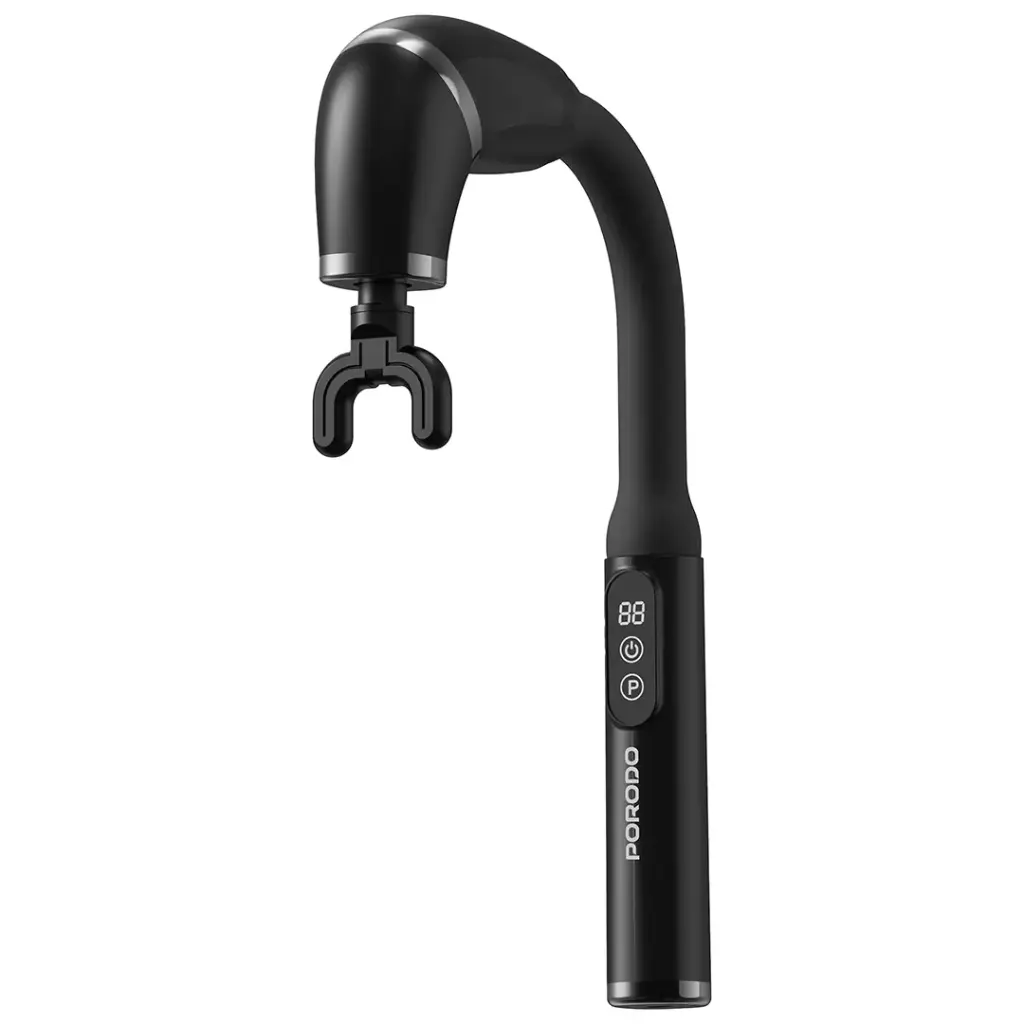 PORODO LIFESTYLE U SHAPED HANDLE 4 HEAD DEEP MASAAGER BLACK PDLFSTH021BK thumbnail 2