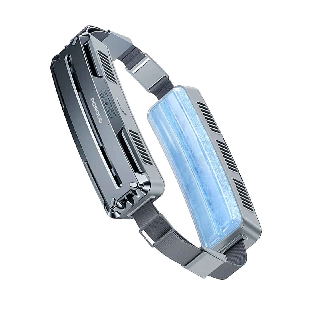 PORODO CHILLO FROST ICE COOLING WAIST FAN WITH 5000MAH RECHARGEABLE BATTERY DARK GRAY PDLFSTWTF79DG