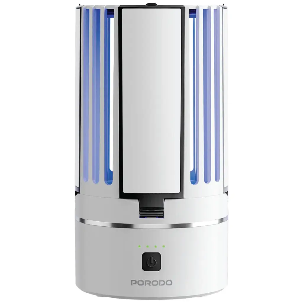 PORODO LIFESTYLE PORTABLE 2-IN-1 INSECT KILLER LAMP SAFE & SILENT OPERATION-WHITE-PDLS638WH