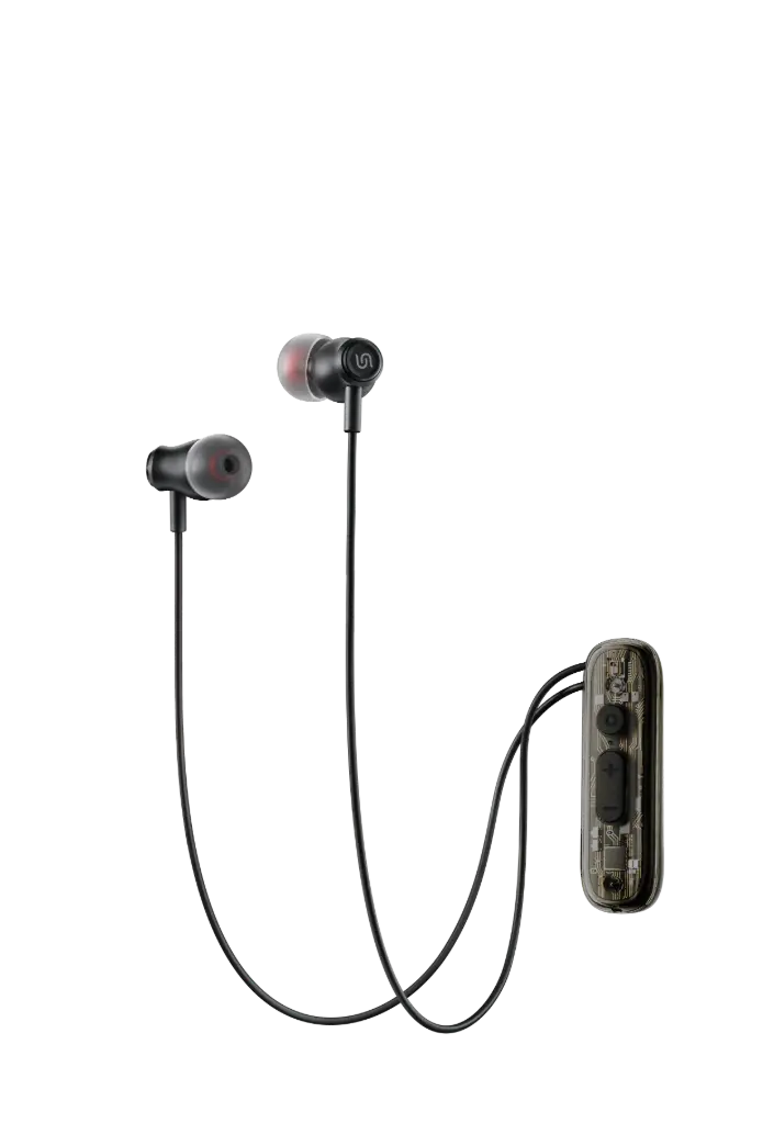 PORODO SOUNDTEC CLEAR TONE WIRELESS EARPHONES ENC NOISE CANCELLING BLACK PDNK1BK