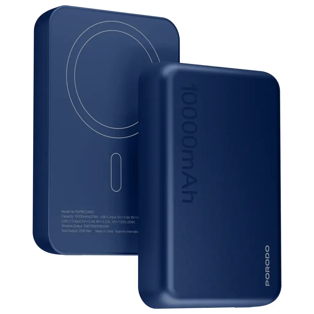 PORODO BLUVORA 10000MAH MAGSAFE POWER BANK 20W BLUE PDPBFCH067BU