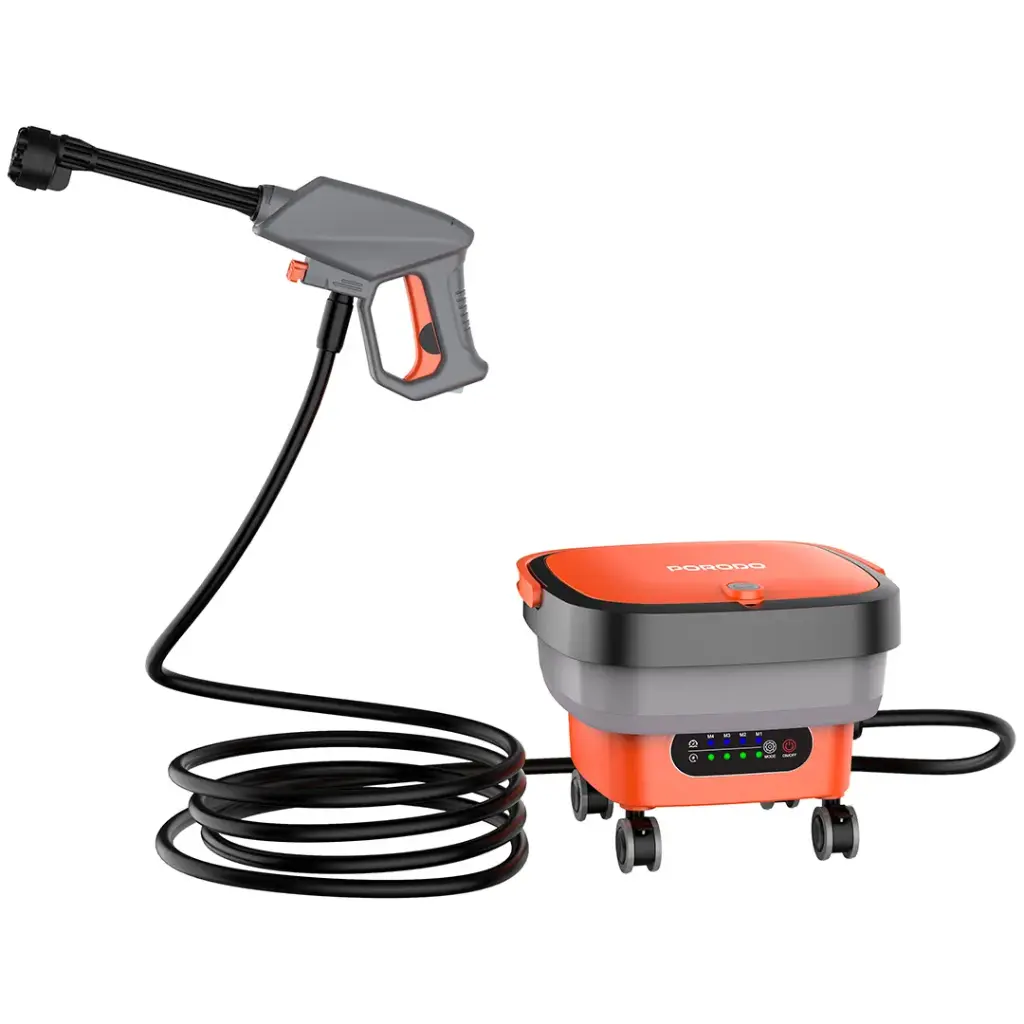 PORODO AQUASPRAY MULTIFUNCTIONAL PRESSURE WASHER FOLDABLE AND PORTABLE ORANGE PDPCWFWTOG