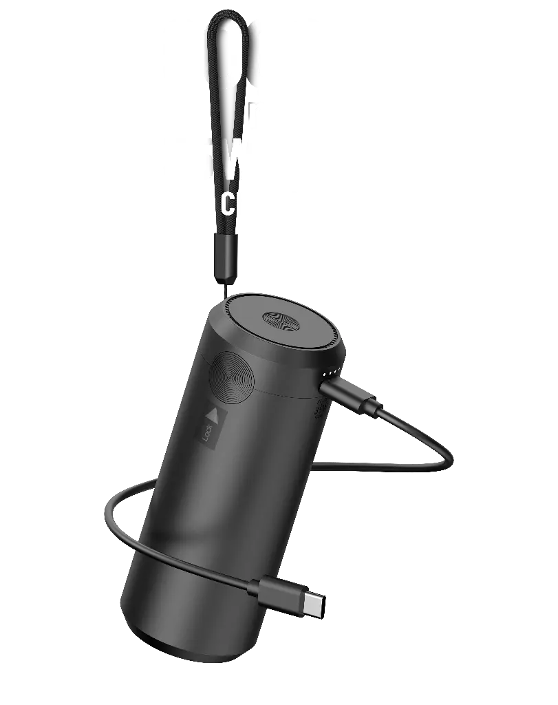 PORODO TORNADO PRIME PORTABLE VACUUM CLEANER AND BLOWER 6000MAH POWER BANK BLACK-PDS5BK thumbnail 5