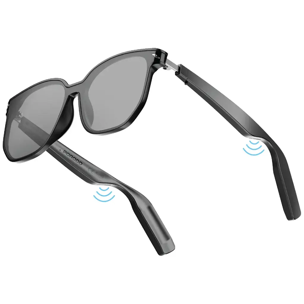 PORODO LIFESTYLE  OPTIX SMART GLASSESS WITH AUDIO BLACK PDSGUVP119BK