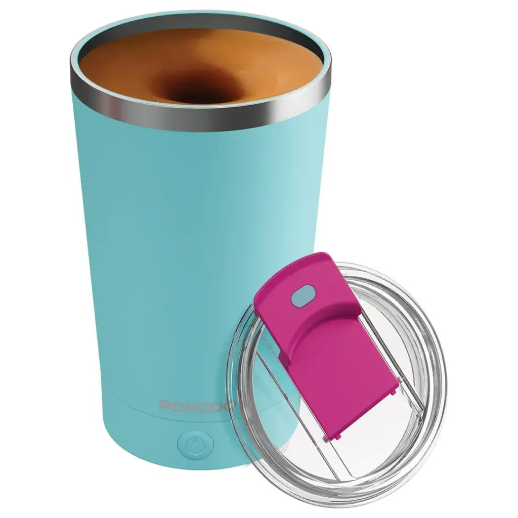 PORODO LIFESTYLE AUTOMATIC MAGNETIC STIRRING MUG HIGH SPEED MIXING BLUE PDSSMHQ168BL